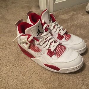 Retro Jordan 4 - White Red Used